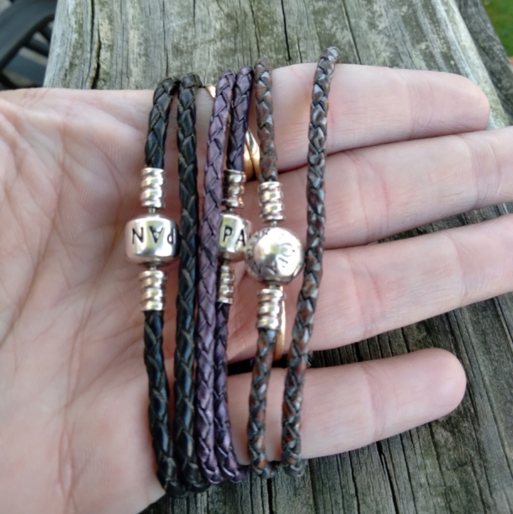Pandora Memories double wrap rope bracelets